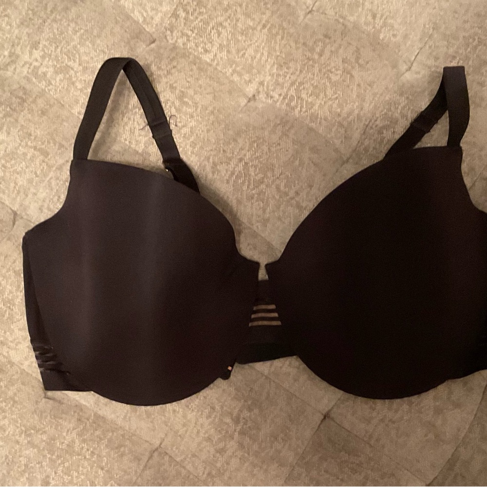 Le Mystere Black Full Coverage Bra with Molded Cups